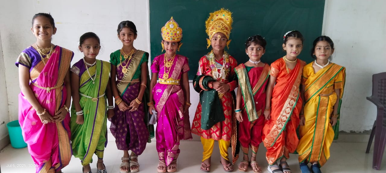 Music class with students learning instruments at our school
